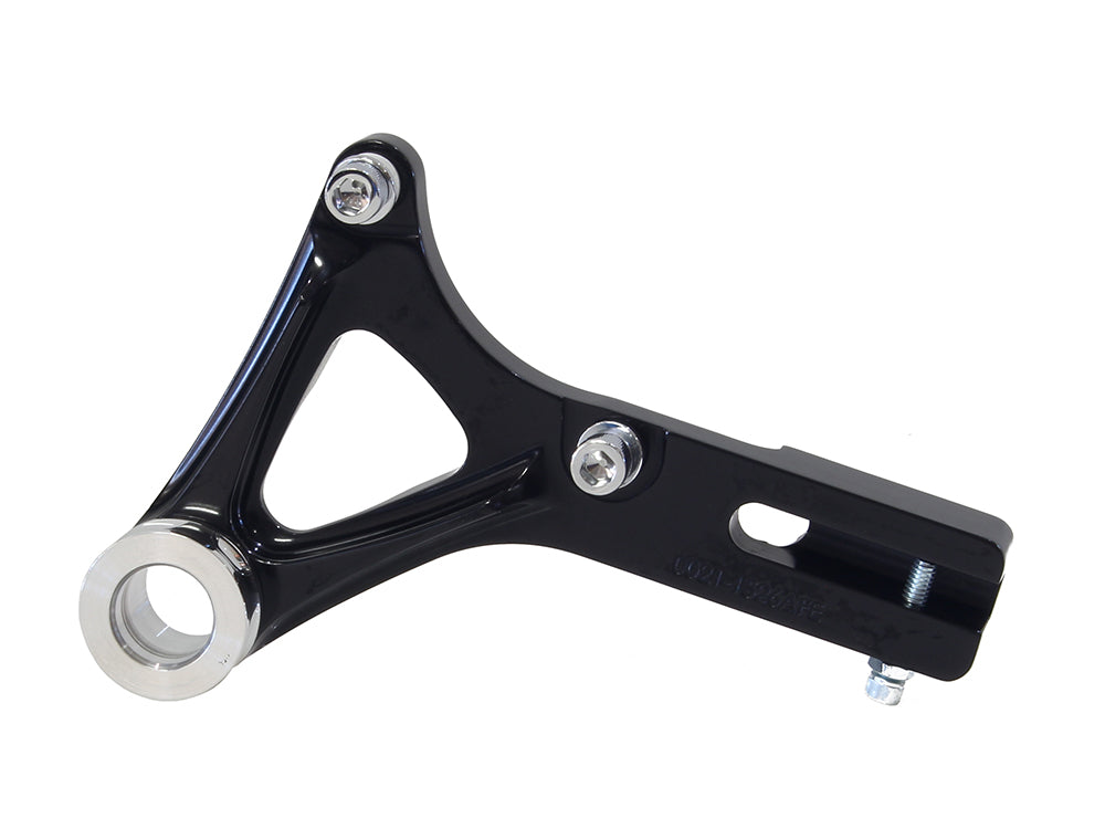 Right Hand Rear Caliper Mount - Black. Fits Dyna 2008-2017 with 11.5in. Disc Rotor & when using Performance Machine 125x4R Caliper