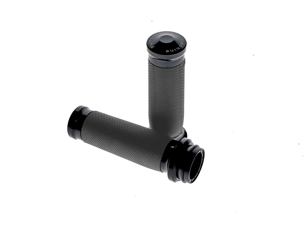 Contour Handgrips - Black. Fits Big Twin 2008-2024 with Throttle-by-Wire