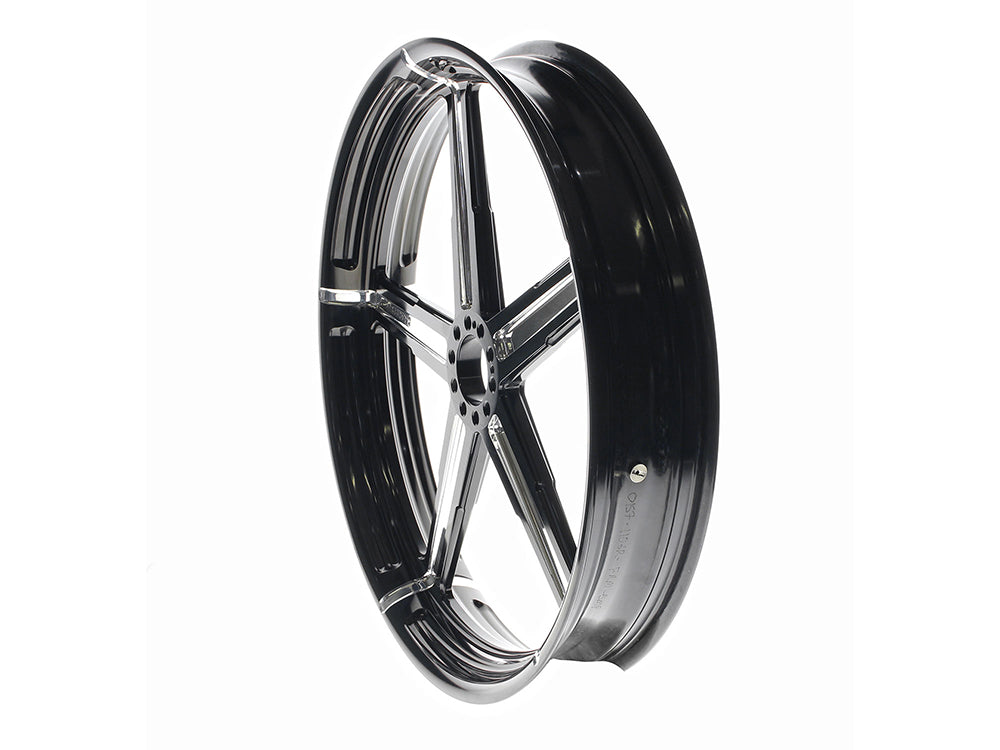21in. x 3.50in. wide Formula Wheel - Black Contrast Cut Platinum