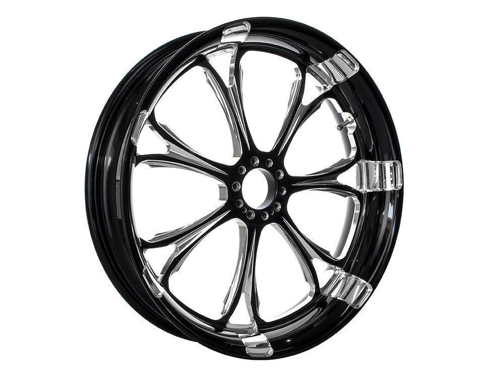 23in. X 3.50in. Wide Paramount Wheel – Black Contrast Cut Platinum.