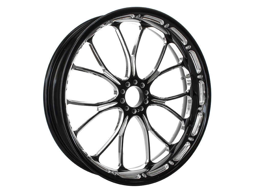 18in. x 5.50in. wide Heathen Wheel - Black Contrast Cut Platinum.