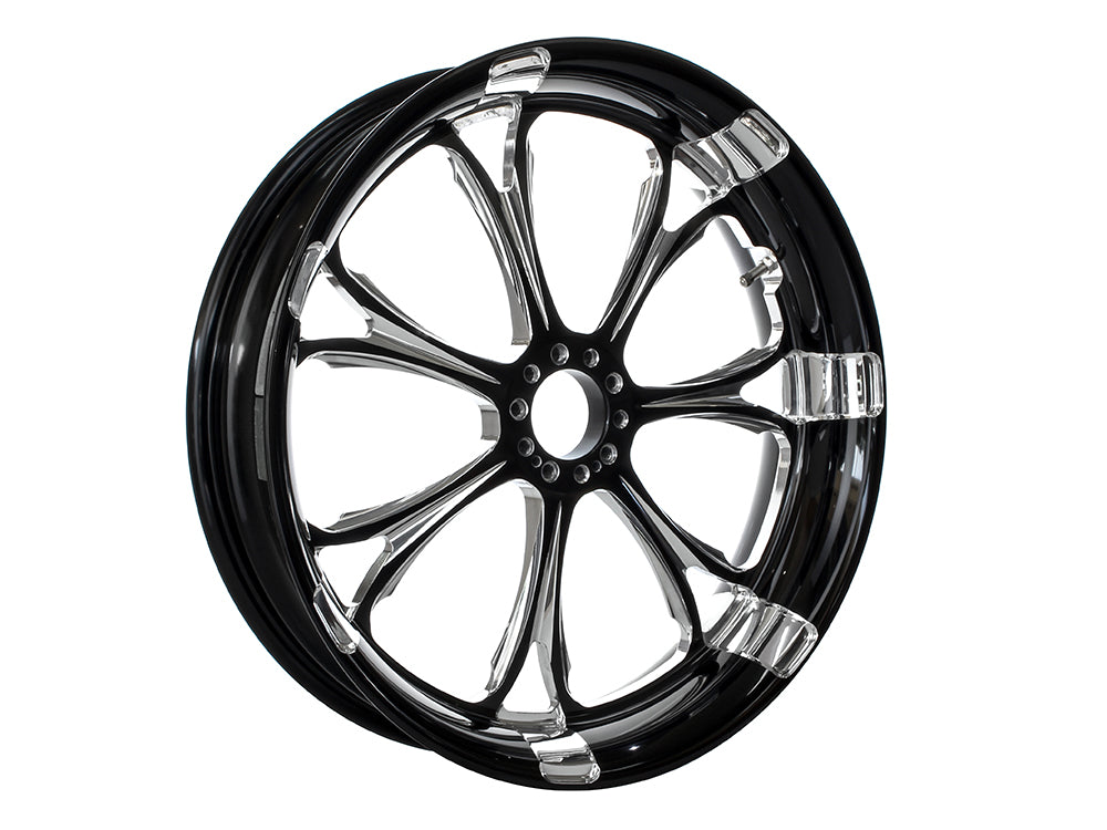 18in. x 8.50in. wide Paramount Wheel - Black Contrast Cut Platinum.