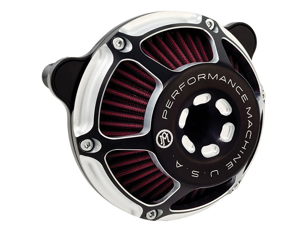 Max HP Air Cleaner Kit - Black Contrast Cut. Fits Touring 2017-2024 & Softail 2018-2024