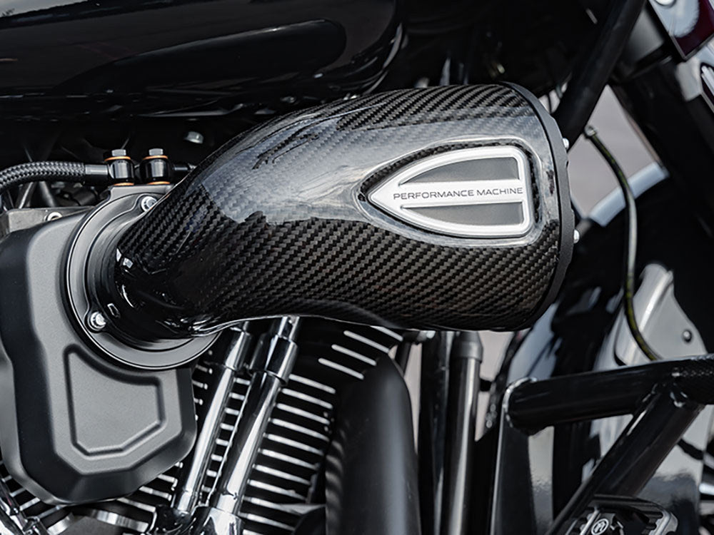 Performance machine- C4 Series Air Cleaner Kit – Carbon Fiber. Fits Twin Cam 2008-2017 with Throttle-by-Wire