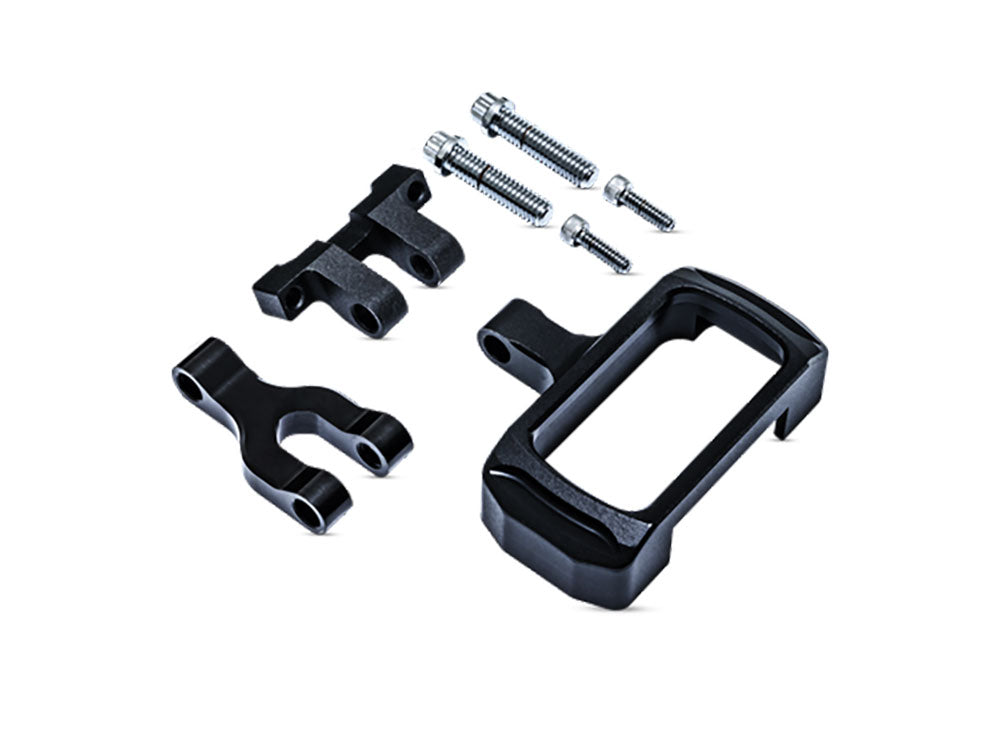 PM Phatbar Gauge Relocation Kit - Black Ops. Fits Softail Street Bob, Breakout, Low Rider ST and Standard 2018-2024