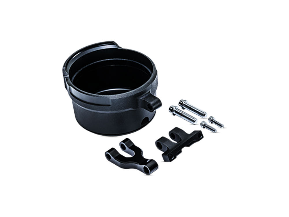 Phatbar Gauge Housing Relocation Kit – Black. Fits Low Rider S 2022up, Low Rider ST 2025up & Street Bob 2025up – Performance Machine