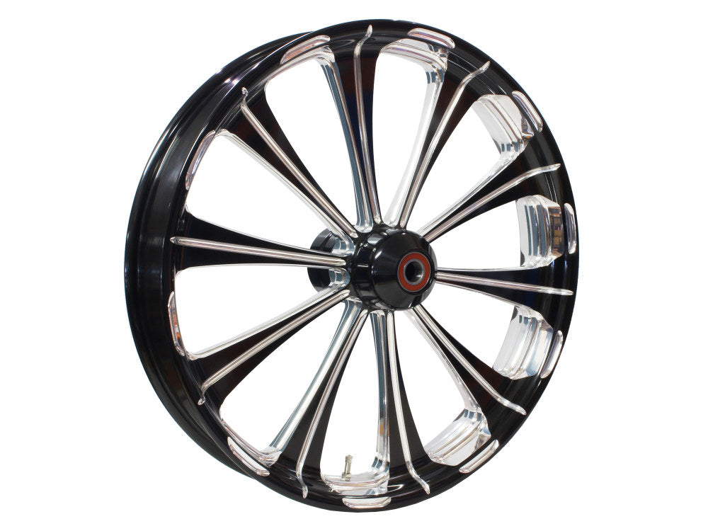 23in. X 3.50in. Revel Wheel With Front Hub – Black Contrast Cut Platinum. Fits Breakout 2013up With ABS.