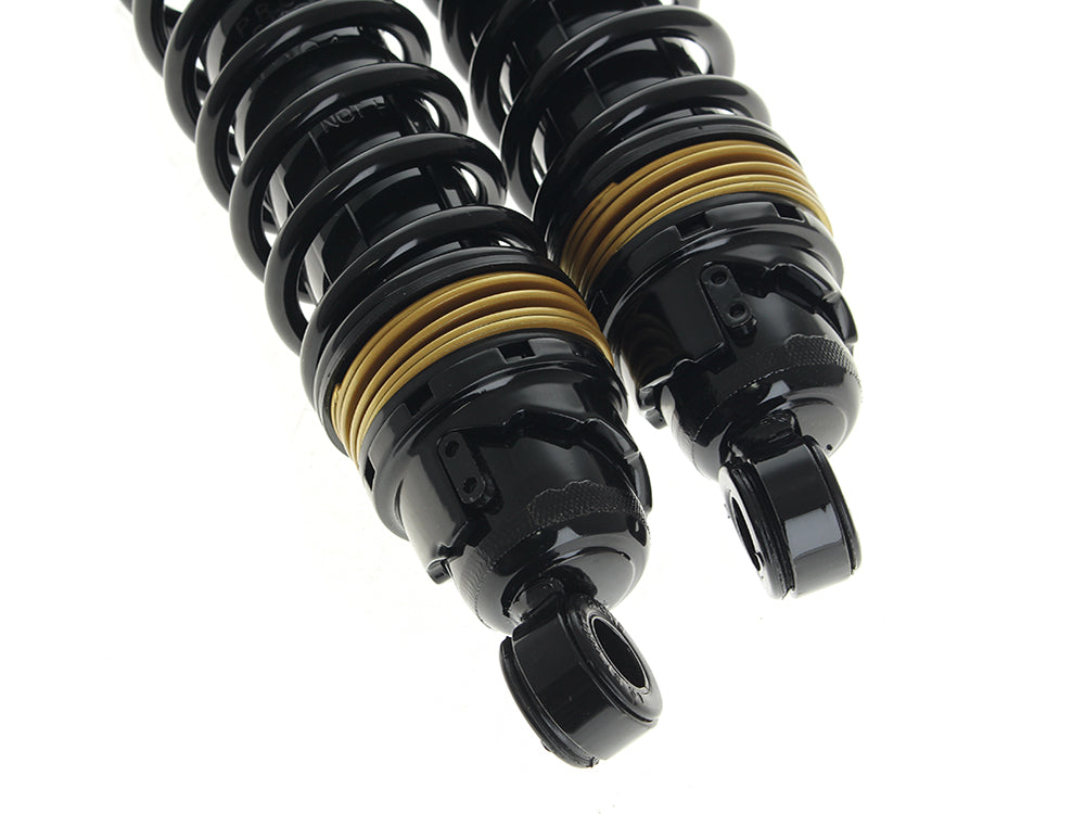 412 Cruise Series, 12.5in. Standard Spring Rate Rear Shock Absorbers - Black. Fits Sportster 1979-2021