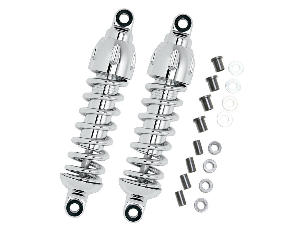 430 Series, 12in. Heavy Duty Spring Rate Rear Shock Absorbers - Chrome. Fits Street 2015-2020