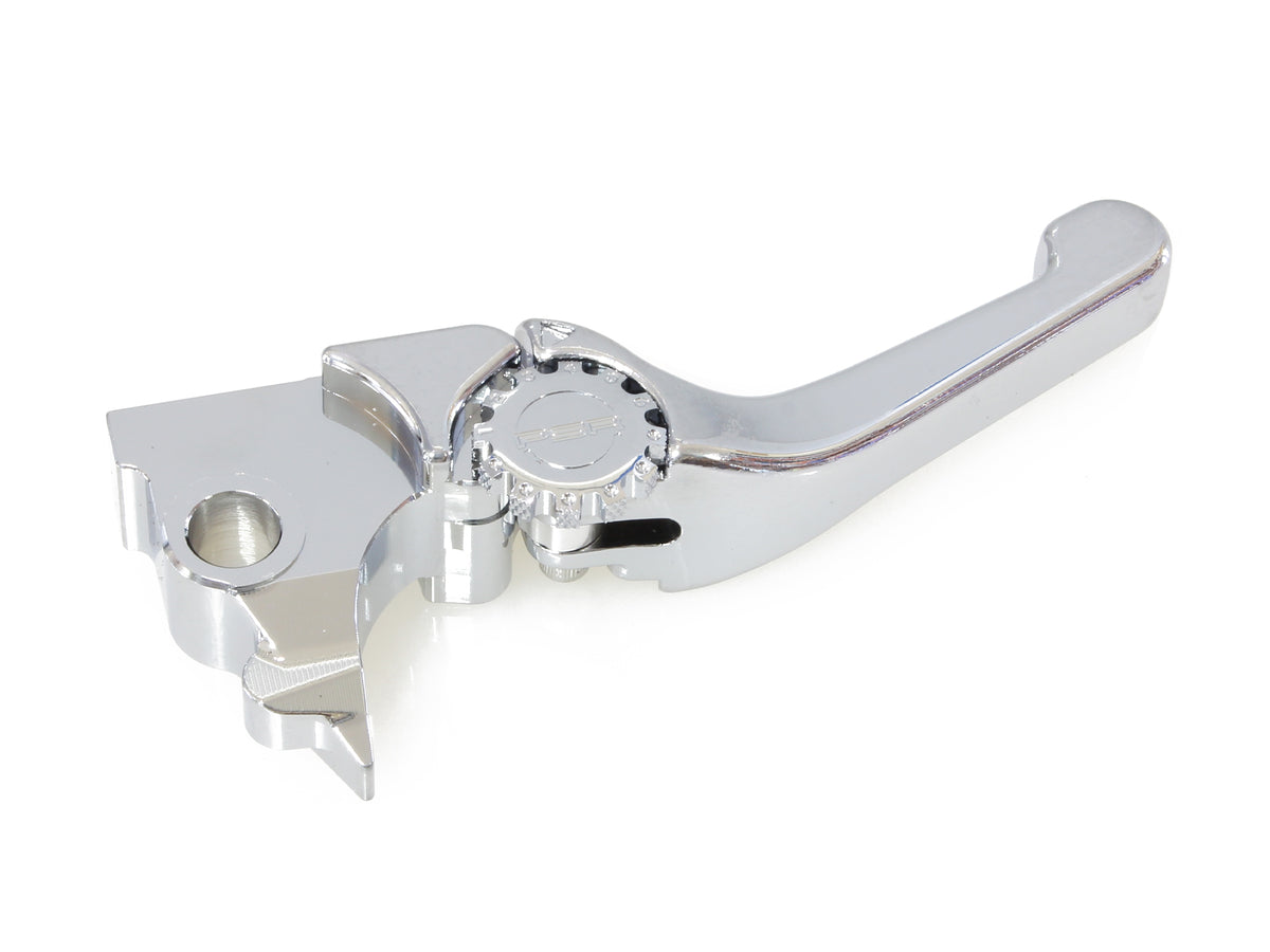 Adjustable Shorty Anthem Levers - Chrome. Fits Sportster 2014-2021.
