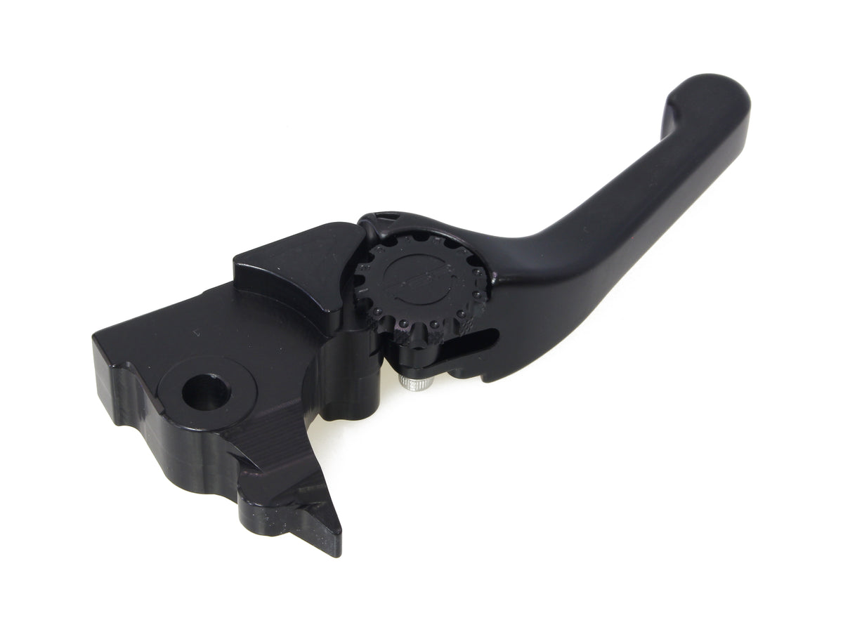 Adjustable Shorty Anthem Levers - Black. Fits Sportster 2014-2021.
