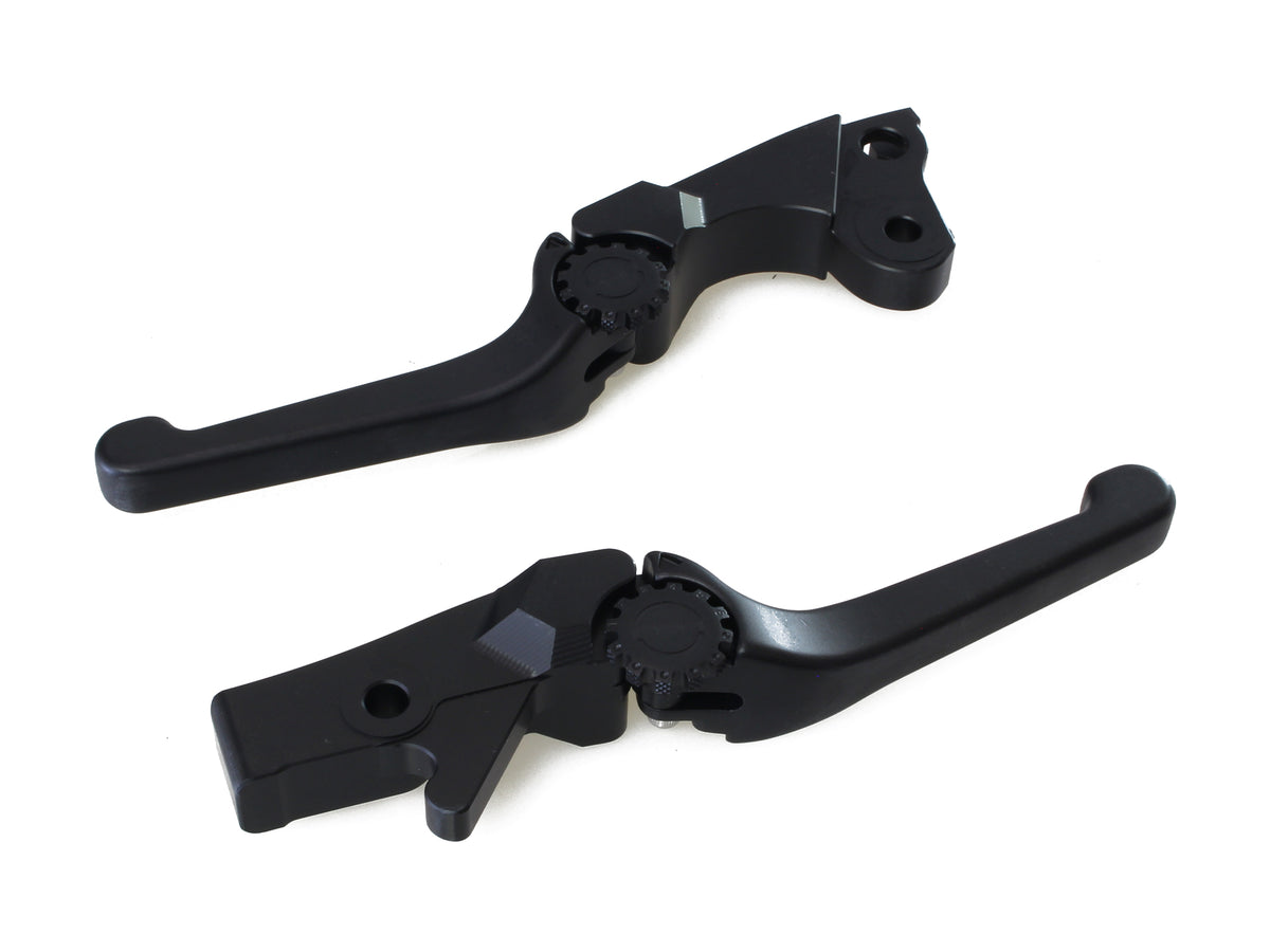 Adjustable Anthem Levers - Black. Fits Indian 2018up.