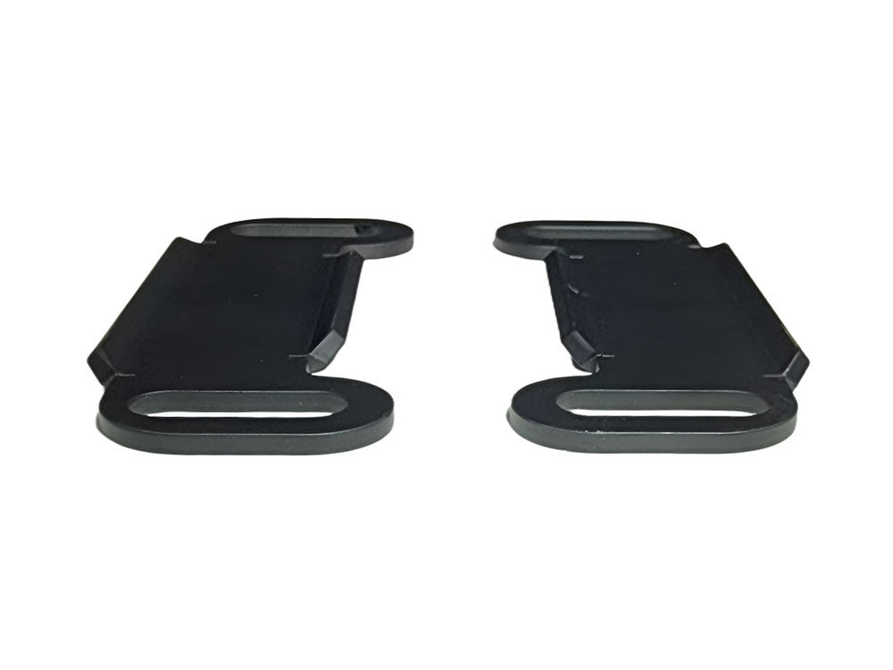 Straight Pipe Alignment Brackets – Black. Fits Touring 1985up – Bagger Nation