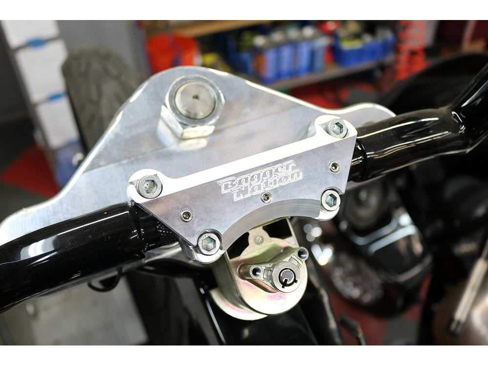1 Piece No-Slip Super Handlebar Top Clamp. Fits Touring 1979-2007 & OEM for Touring 2008up. – Bagger Nation