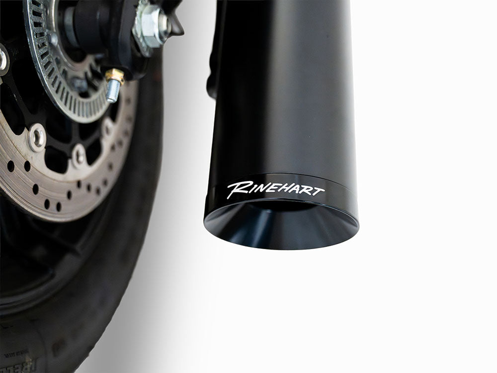 4.5in. DBX45 Slip-On Muffler - Black with Black End Cap. Fits Indian Scout 2025up