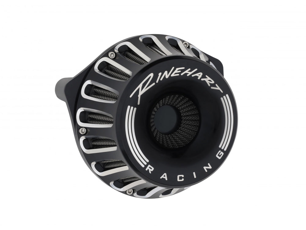 Moto Air Cleaner Kit - Black. Fits Big Twin 1993-2017 with CV Carb or Cable Operated Delphi EFI