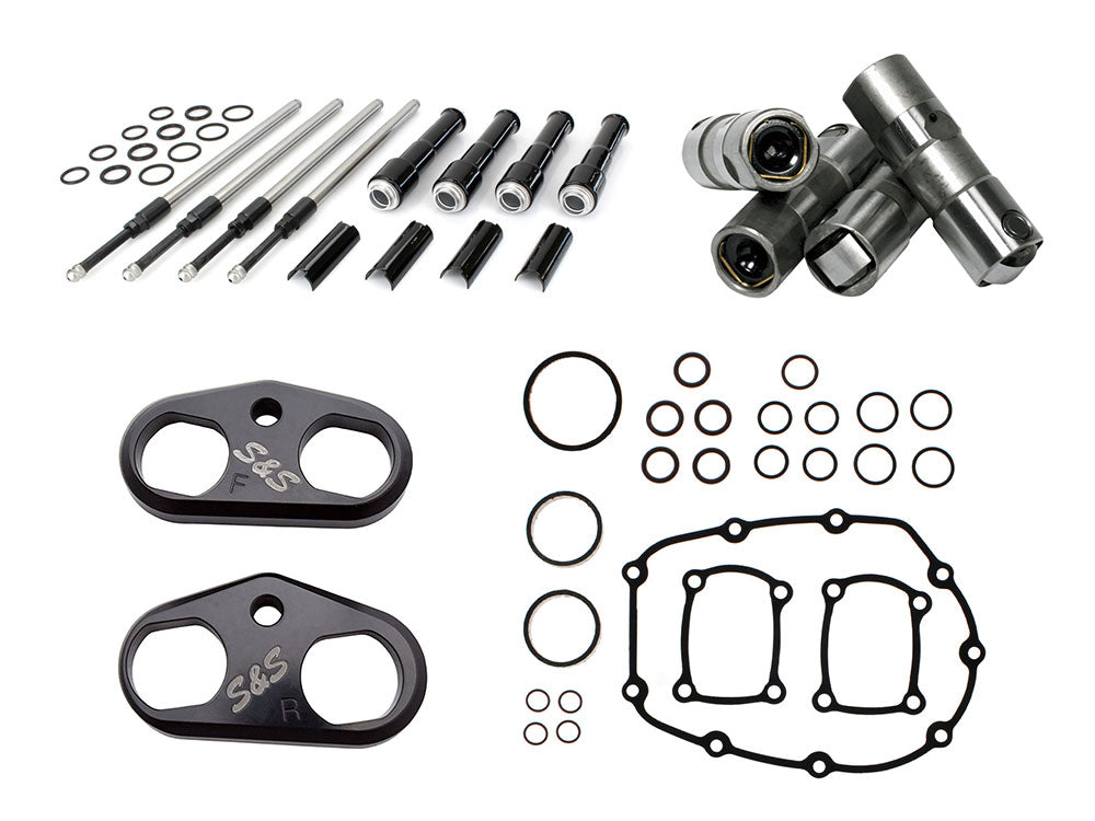 Cam Install Kit - Black Pushrods. Fits Milwaukee-Eight 2017up