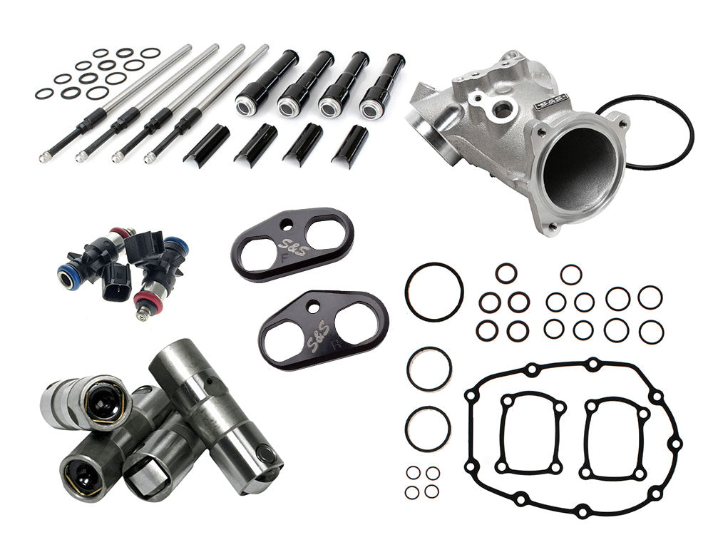 Power Plus Cam Install Kit - Black Pushrods. Fits Softail 2018-2024 & Most Touring 2017-2024