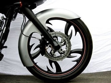 6in. wide, Straight Cut LS-2 Front Fender. Fits Most Touring 1984-2024 with 23in. Wheel.