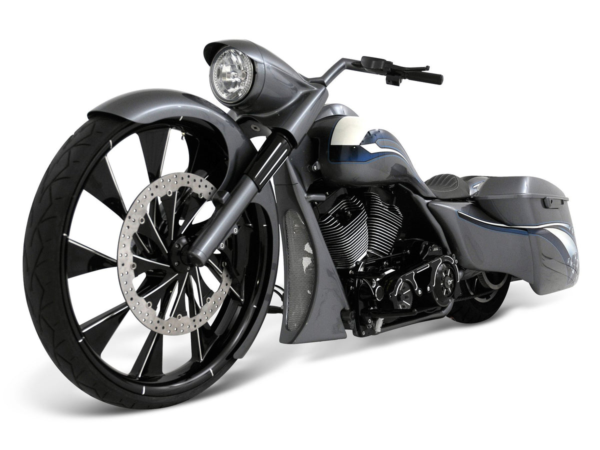 6in. wide, Straight Cut LS-2 Front Fender. Fits Most Touring 2014-2024 with 30in. Front Wheel.