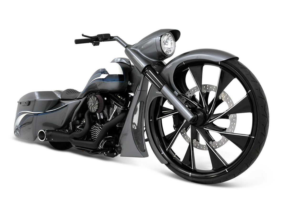 6in. wide, Straight Cut LS-2 Front Fender. Fits Most Touring 2014-2024 with 30in. Front Wheel.