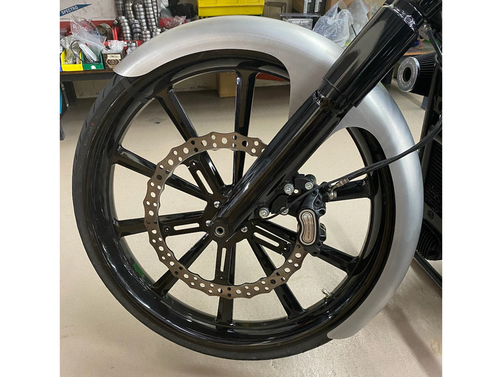 6in. wide, Straight Cut LS-2 Front Fender. Fits Breakout 2013up with 26in. Front Wheel.