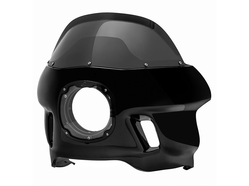 S-RT Mini Fairing – Gloss Black. Fits Softail Street Bob 2018up, Low Rider 2018-2020 & Standard 2020up – Saddlemen Seats