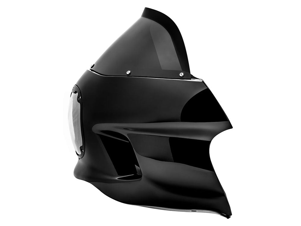 S-RT Mini Fairing – Gloss Black. Fits Softail Street Bob 2018up, Low Rider 2018-2020 & Standard 2020up – Saddlemen Seats