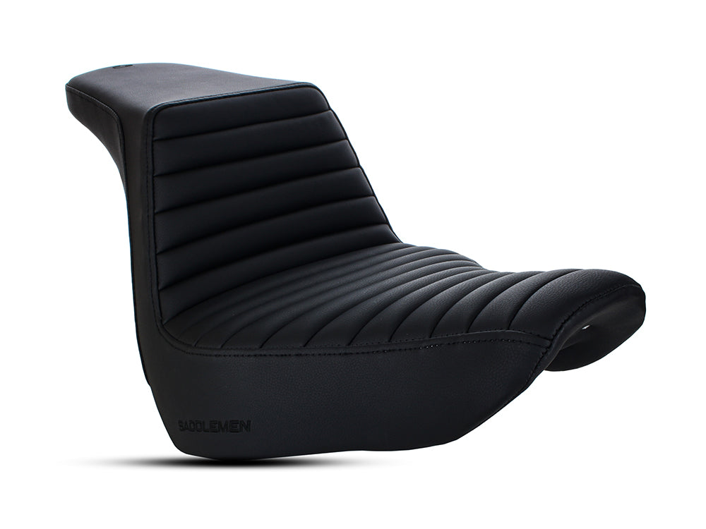 Step-Up Tuck & Roll Dual Seat. Fits Sport Glide & Low Rider 2018up, Low Rider S 2020up & Low Rider ST 2022up – Saddlemen Seats