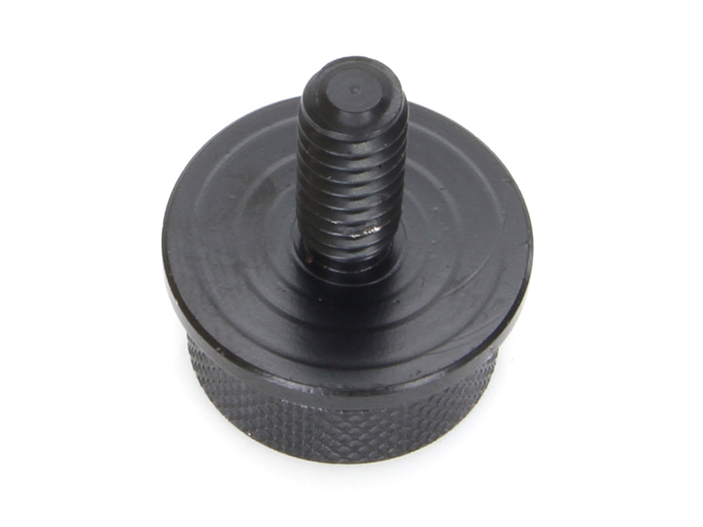 1/4in.-20 Knurled Seat Mount Screw – Black. Fits H-D 1996up – Saddlemen Seats