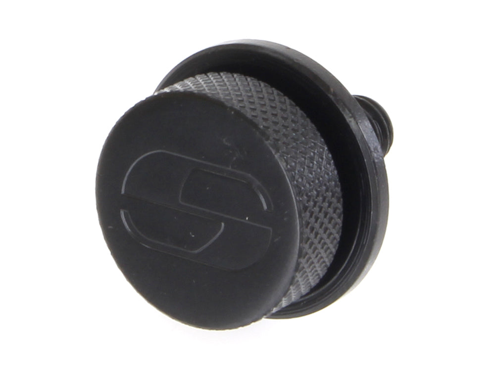 1/4in.-20 Knurled Seat Mount Screw – Black. Fits H-D 1996up – Saddlemen Seats