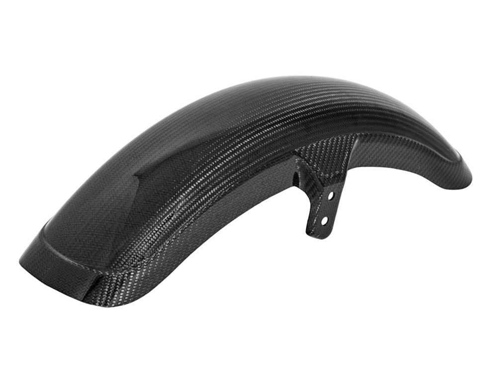 Saddlemen - Carbon Front Fender – Gloss Finish. Fits Mid-Glide Dyna 2006-2017, Softail Street Bob 2018up & Standard 2020-2024 with 19in. Front Wheel. Also Fits Softail Low Rider S 2020up & Low Rider ST 2022up with Adapter