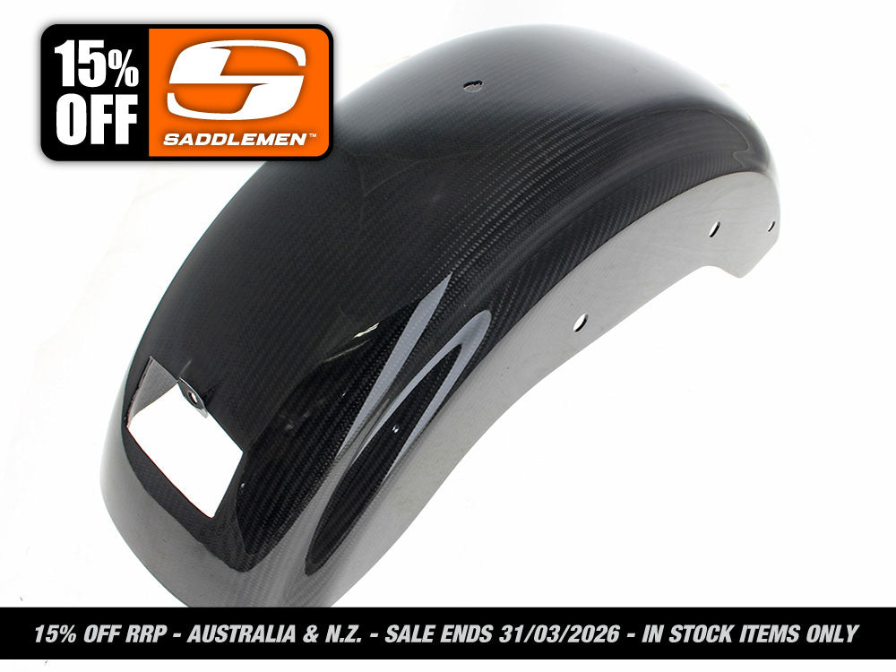 Saddlemen - Carbon Rear Fender – Gloss Finish. Fits Softail Low Rider 2018-2020, Low Rider S 2020up & Low Rider ST 2022up