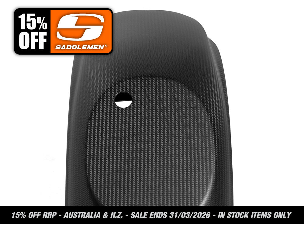 Saddlemen - Carbon Rear Fender – Matte Finish. Fits Softail Low Rider 2018-2020, Low Rider S 2020up & Low Rider ST 2022up