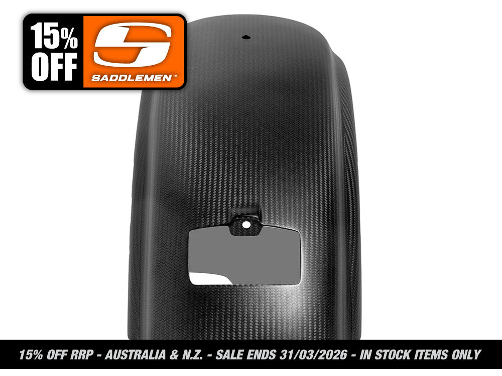 Saddlemen - Carbon Rear Fender – Matte Finish. Fits Softail Low Rider 2018-2020, Low Rider S 2020up & Low Rider ST 2022up