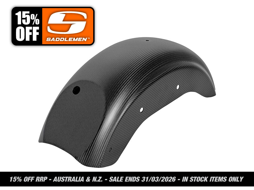 Saddlemen - Carbon Rear Fender – Matte Finish. Fits Softail Low Rider 2018-2020, Low Rider S 2020up & Low Rider ST 2022up