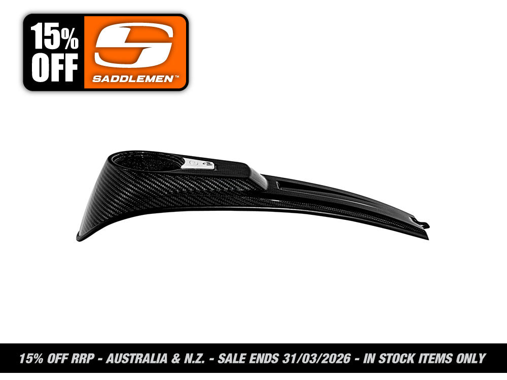Saddlemen - Carbon Dash with Speedo Relocation Kit – Gloss Finish. Fits Low Rider S 2022up & Low Rider ST 2025up & Breakout 2025up with Speedo Relocation