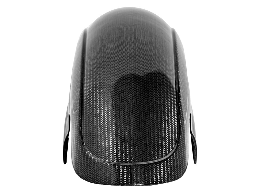 Saddlemen - Shorty Carbon Front Fender – Gloss Finish. Fits CVO Touring 2023up, Street Glide & Road Glide 2024up & Touring 2025up with 19in. Front Wheel