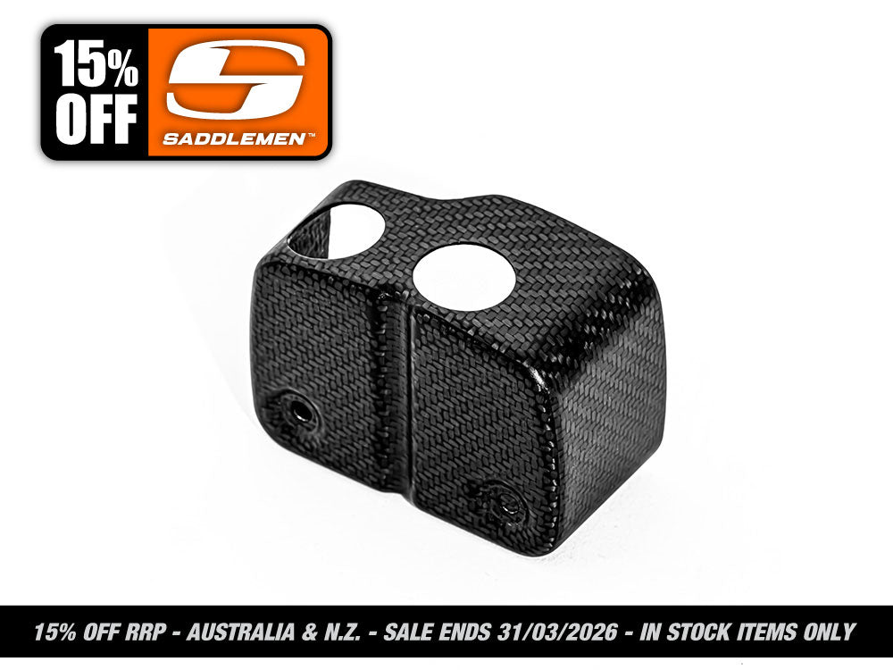 Saddlemen - Carbon Coil Cover – Gloss Finish. Fits Carbureted Dyna Models 1999-2005