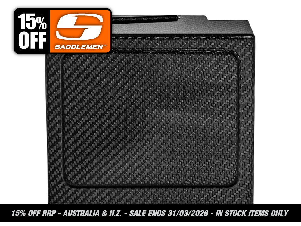 Saddlemen - Carbon Battery Side Cover – Gloss Finish. Fits Dyna 1997-2005