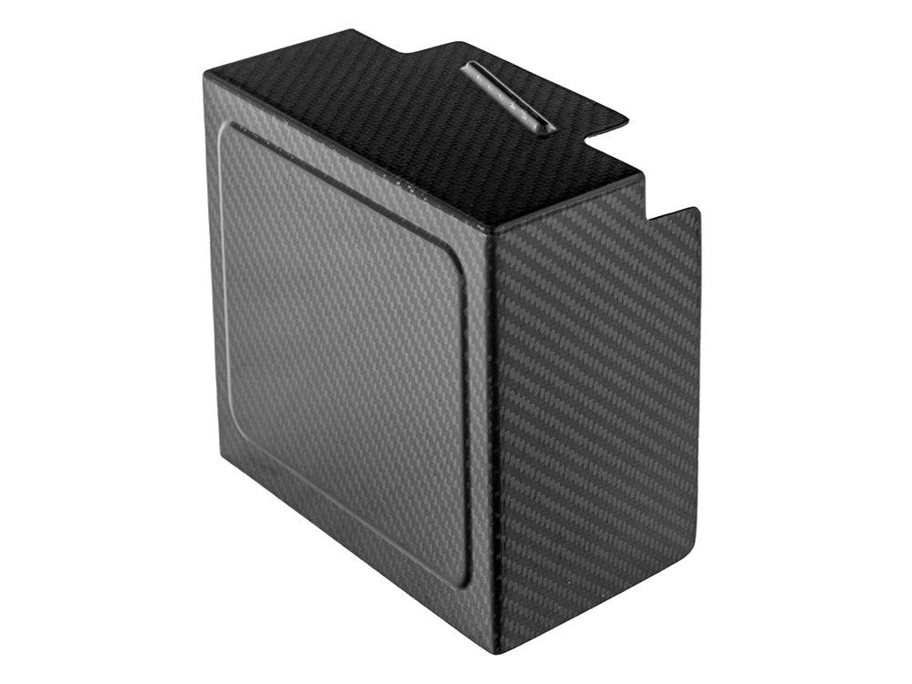 Saddlemen - Carbon Battery Side Cover – Matte Finish. Fits Dyna 1997-2005