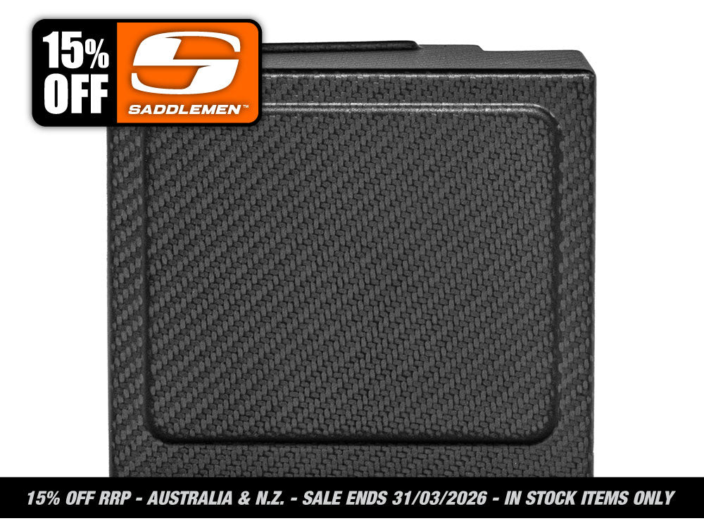 Saddlemen - Carbon Battery Side Cover – Matte Finish. Fits Dyna 1997-2005
