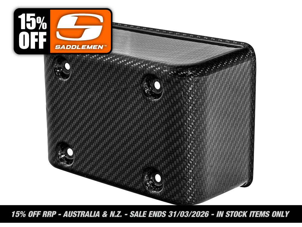 Saddlemen - Carbon Electrical Panel / Fuse Box Cover – Gloss Finish. Fits Dyna 1999-2003