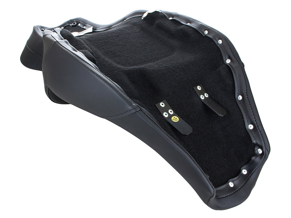 RoadSofa LS Dual Seat with Black Double Diamond Lattice Stitch. Fits Indian Touring 2014up.