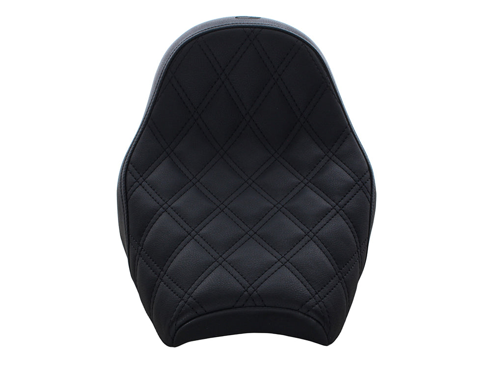 Renegade LS Solo Seat with Black Double Diamond Lattice Stitch. Fits Scout Bobber 2018-2024