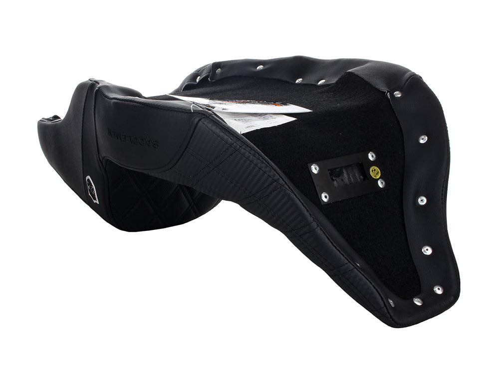 Step-Up San Diego Customs Pro Series Gripper Dual Seat With Backrest. Fits Most Touring 2008-2024