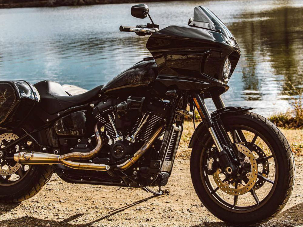 2-into-1 LaneSplitter Exhaust – Stainless Steel. Fits Softail 2018up Non-240 Rear Tyre Models – SP Concepts Exhaust