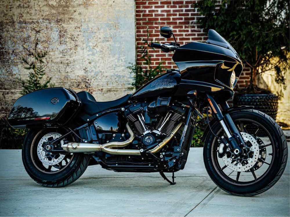 2-into-1 LaneSplitter Exhaust – Stainless Steel. Fits Softail 2018up Non-240 Rear Tyre Models – SP Concepts Exhaust