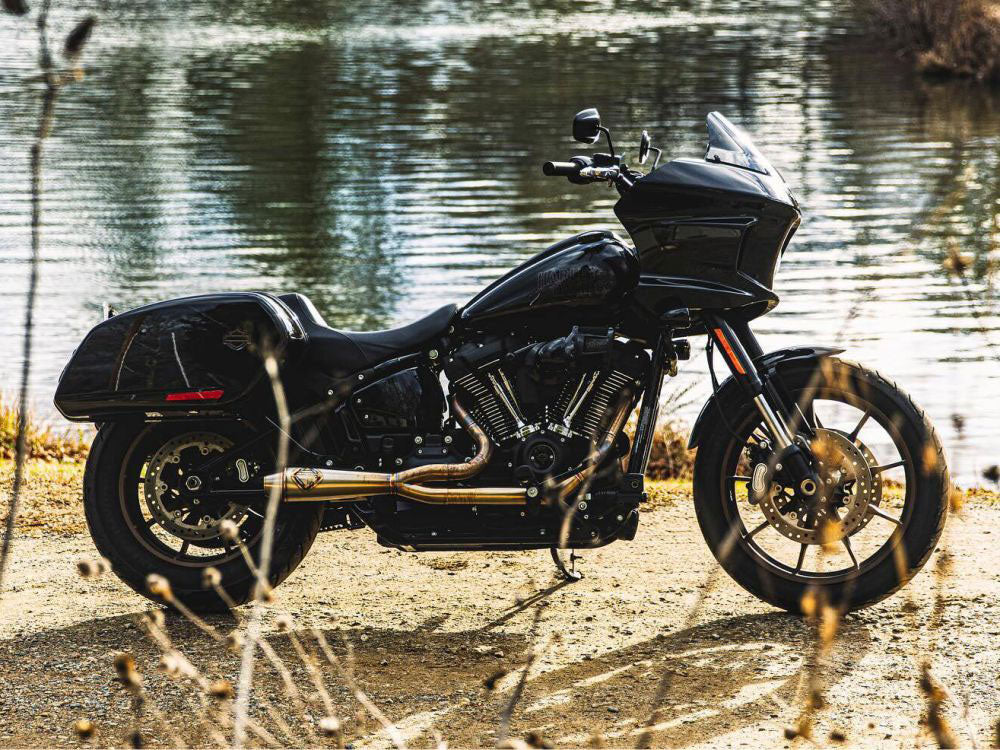2-into-1 LaneSplitter Exhaust – Stainless Steel. Fits Softail 2018up Non-240 Rear Tyre Models – SP Concepts Exhaust