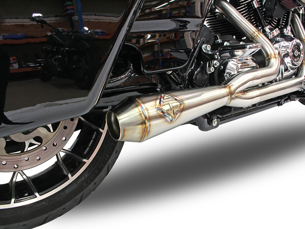 2-into-1 LaneSplitter Exhaust – Stainless Steel. Fits Touring 2017up – SP Concepts Exhaust